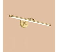 UOPYNE Three-color dimming Bathroom Mirror Lights Gold Metal Wall Sconce Makeup Vanity Lighting Fixture Easy Installation Cabinet Light Washroom