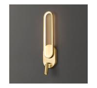 UOPYNE Three-Color Dimming Wall Light 12W Gold/Black Lamp with Spotlight Copper Decorative Lighting for Bedroom Bedside Living Room Stairs Corridor