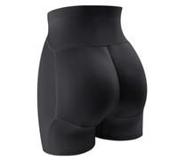 UoQo Culotte gainante pour femme - Taille haute - Maille respirante - Faux fessier - Pour améliorer les hanches et le contrôle du ventre, Noir , L