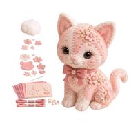 Uoqpty 3D Felt Handmade Figurines - Sewing Animal Handmade Kit, Creative Sewing Kit For Enthusiasts Birthday Party Holiday Home Indoor Activity Development