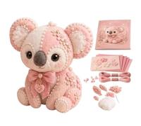 Uoqpty 3D Felt Handmade Figurines - Sewing Animal Handmade Kit, Creative Sewing Kit For Enthusiasts Birthday Party Holiday Home Indoor Activity Development