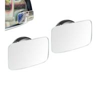 Uoqpty Angle mort du rétroviseur latéral, 2pcs rétroviseur latéral grand angle avec ventouse, Rétroviseurs de voiture, convexe pour véhicules universels, voitures, SUV, motos