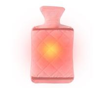 Uoqpty Bouillotte D'Eau Chaude Pour L'Hiver,Bouillotte Rechargeable - D'Eau Chaude Pour L'Hiver Avec Housse - pour Camping Transports Dortoir École Étudiants Adolescents Filles Femmes