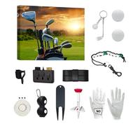 Uoqpty Calendrier de l'Avent de golf - Calendrier de compte à rebours de 12 jours - Kit d'outils de golf pour débutants, joueurs, frères, maris, grands-pères, petits amis, amateurs de sport