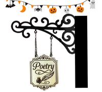 Uoqpty Décoration pour Coin À Livres | Panneaux pour Le Coin de la Bibliothèque,Accessoires du Lecteur Bibliophile Art Mural Décoration Maison Salle De Classe Halloween Hommes Femmes Bibliothécaire