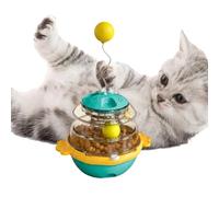 Uoqpty Distributeur Puzzle Chat, Balle Teaser Interactive Anti-Glouton 360° Oscillante, Distributeur À Friandises Chat, Chiens Chatons Animaux Intérieur Extérieur Maison Voyage Entraînement Chasse
