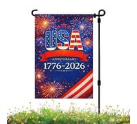 Uoqpty Drapeaux Jardin Pour L'Extérieur | Décorations Américaines Rouge Blanc Et Bleu,Drapeaux Patriotiques Américains - Pour Les Fêtes La Maison La Cour Le Jardin L'Arrière-Cour Le Porche Balcon Et