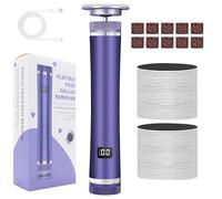 Uoqpty Éliminateur électrique de callosités pour pieds - Grattoir à talon réglable à 12 vitesses rechargeable pour voyage, salon de toilettage, spa, peau morte, athlète