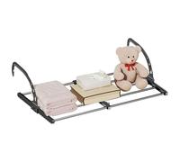 Uoqpty Étagère De Chevet pour Dortoir,Support Pliable et Ajustable | Cintre Rétractable | pour Balcon, Université, Chambre à Coucher, Étudiants, Berceau, Livre, Sac à Main, Serviette