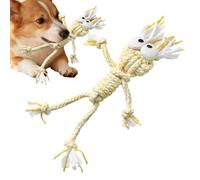 Uoqpty Jouet À Mâcher pour Chiens - Apaisant Mignon Indestructible | Corde à Mâcher pour la Dentition des Chiens,pour Intérieur Extérieur Petites Moyennes Grandes Races Salon Balcon Jardin Cour