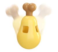 Uoqpty Jouet Distributeur de Friandises pour Chien,Jouet Alimentaire pour Petit Chien | Outil de Mâchonnement en Forme de Cuisse de Poulet pour Maison et Jardin, Accessoire Interactif de Mâchonnement