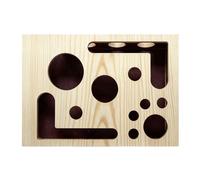 Uoqpty Labyrinthe pour Chats | Griffoir en Bois Naturel,Tapis Griffoire Labyrinthe Jouet,pour Occuper et Stimuler Les Chats à la Maison, Voyage, Salon, Chambre et Balcon