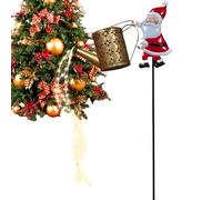 Uoqpty Lampes solaires de Noël pour extérieur, Père Noël avec bouilloire, lampe de sol - Lampes solaires de Noël sur piquet - Pour pelouse, cour, allée, patio, paysage, porche, arrière-cour, allée de