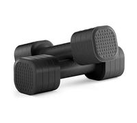 Uoqpty Lot de 2 poids à main réglables avec poignée antidérapante - Ensemble de poids 4 en 1 pour entraînement à domicile, haltères amovibles de 0,9 kg, 1,4 kg, 1,8 kg, 2,3 kg