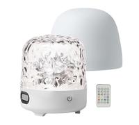 Uoqpty Lunie Light - Lampe Vague Océanique Lunie, Veilleuse Projecteur Vague Océanique Avec Enceinte Bluetooths, Lampe LED Champignon 16 Couleurs Avec Télécommande, Recharge, 4 Modes Bruit Blanc
