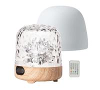 Uoqpty Lunie Light - Lampe Vague Océanique Lunie, Veilleuse Projecteur Vague Océanique Avec Enceinte Bluetooths, Lampe LED Champignon 16 Couleurs Avec Télécommande, Recharge, 4 Modes Bruit Blanc