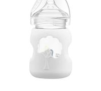 Uoqpty Manchon en silicone pour bouteille en verre,manchon en silicone pour bouteille en verre - Porte-biberon isolé en silicone pour bouteille d'eau,Manchon de protection pour biberon, couvercle de