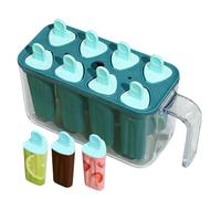 Uoqpty Moules à glaces maison,Moule à 8 Cavités avec Bâtonnets, Démoulage Facile | Moule pour bâtonnets glacés avec bâtonnets inclus,pour Maison Bar Cuisine Yaourt Jus Adulte