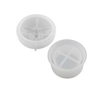 Uoqpty Moules en silicone pour bocaux | Moule à bijoux en résine époxy | Moule en résine époxy avec couvercle pour ranger des bijoux, des perles, des bougies, des bonbons
