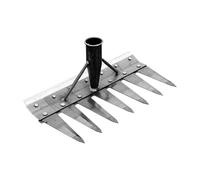 Uoqpty Outil de désherbage | Ergonomique, Manuel et Polyvalent,Râteau de Jardin Robustes pour Désherbage,pour Pelouse Extérieur, Jardin, Agriculture, Culture, Déchaumage, Enlèvement des Cailloux