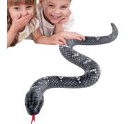 Uoqpty Peluche de Serpent en Peluche, Peluche de Serpent - Cobra Prank Prop,39 Pouces de Gros Serpent en Peluche en Peluche réaliste Jouet pour Les de fête d'anniversaire