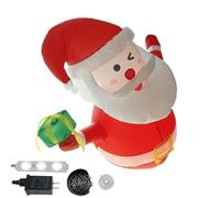 Uoqpty Père Noël Gonflable | Père Noël Gonflable Décoration Maison,Grand Décor De Jardin De pour Intérieur,pour Intérieur Clôture Jardin Pelouse Cour Toit Quartier Arrière-Plan Événement