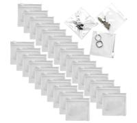 Uoqpty Pochettes pour Bijoux | 30 Pièces Mini Pochettes de Rangement Réutilisables pour Bijoux - Sachets À Fermeture Zip Pour Boucles D'Oreille - pour Femmes Voyage Pilules Boutons Perles Timbres Vis