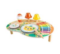 Uoqpty Table d'Activité pour,Jouet d'Éveil Sensoriel en Bois pour Bébé - Jouets de Développement de la Coordination Visuelle et Manuelle pour à Partir de 2 Ans