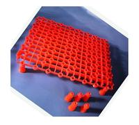 UORCXOAU Cloison for Aquarium, Bricolage, Couvercle D'aquarium, Filtre, Matériau, Tampon, Fond, Sable, Gravier, Planche, PVC, Clin, Rouge(10pcs)