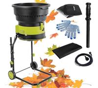 UORDBY Broyeur de débris de Jardin électrique, broyeur de Feuilles et de Compost électrique à Haute Puissance, broyeurs à 8 000 TR/Min pour la préparation des Feuilles et du Compost Nopowercord