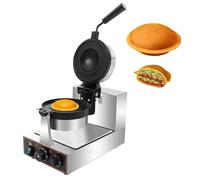 UORDBY Gaufrier à Glace, Presse à panini électrique antiadhésive, Machine à Hamburgers UFO Commerciale, pour Cuisines et Petits déjeuners à Domicile Single-Head