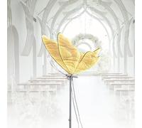 UORDBY Lampadaire Papillon LED créatif, décoration Suspendue Romantique pour scènes de Mariage, éclairage d'ambiance et allée Centrale,Illuminations Papillon pour allée Nuptiale Gold-2piece23.6in