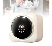 UORDBY Lave-Linge séchant, Petit modèle Portable à Chargement Frontal avec Panneau de Commande LCD, 4 programmes, capacité de 5 kg, idéal pour Les Petits vêtements, sous-vêtements et Chaussettes