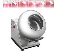 UORDBY Machine à polir et enrober Le Chocolat, Machine à sécher et enrober Les Boules de Sucre, Machine électrique à 9 Vitesses réglables, pour l'industrie Alimentaire et pharmaceutique A-220V