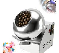 UORDBY Machine à polir et enrober Le Chocolat, Machine à sécher et enrober Les Boules de Sucre, Machine électrique à 9 Vitesses réglables, pour l'industrie Alimentaire et pharmaceutique B-110V