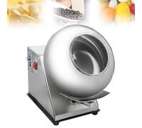 UORDBY Machine à polir et enrober Les comprimés de Sucre, Petite Machine Commerciale pour enrober Le Chocolat, Vitesse de Rotation réglable, adaptée au Sucre, au Chocolat et aux cacahuètes. A-110V