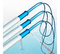 UORDBY Perche de Sauvetage d'urgence, Perche de Surveillance Portable pour Cours de Natation en Parc Aquatique, Perche de sécurité Robuste avec Longueur réglable 1m-3pieces