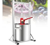UORDBY Pressoir à Fruits et à vin, extracteur en Acier Inoxydable, broyeur Manuel avec Seau Filtre, pour la Fabrication de jus de Riz, de Miel, de légumes, de Fromage et de purée 22L