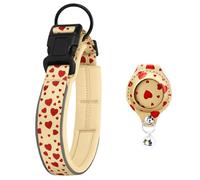 UOSIA Airtag Collier pour Chien avec Amovible Airtag Stand Soft Pad Liner Réfléchissant Réglable Pet Collier pour Chiens De Petite Et Moyenne Taille