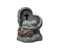 UOSIA Cadeau commémoratif pour Chien ou Chat Cadeau de sympathie en Forme de Coeur pour la Perte d'un Chien ou d'un Chat Cadeau Souvenir de la Tombe d'un Chien