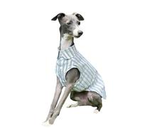 UOSIA Chemise pour Chien pour Grands Chiens Formel lévrier Italien vêtements d’été Chemise pour Chien à la Mode Classique Rayures Chien Gilet Chiot Mariage Anniversaire Mince Chien T Shirts
