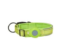 UOSIA Chien Collier Étanche Nylon Air Tag Chien Collier Stand Réglable Rembourrage Réfléchissant pour Les Petits Chiens De Taille Moyenne Et Grande