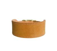 UOSIA Collier De Chiens Larges en Cuir Authentique pour Les Lévriers - Collier De Compagnie Réglable Étanche Et Épais