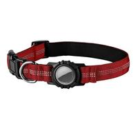 UOSIA Collier pour Chien avec Support AirTag étanche, réglable en Nylon, avec Un Anneau en métal Durable pour Les Chiens de Taille Moyenne à Grande