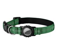 UOSIA Collier pour Chien avec Support AirTag étanche, réglable en Nylon, avec Un Anneau en métal Durable pour Les Chiens de Taille Moyenne à Grande