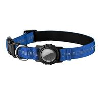UOSIA Collier pour Chien avec Support AirTag étanche, réglable en Nylon, avec Un Anneau en métal Durable pour Les Chiens de Taille Moyenne à Grande