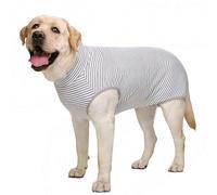 UOSIA Combinaison de récupération chirurgicale pour Chiens de Grande et Moyenne Taille, Pyjama en Coton Doux pour Animaux de Compagnie, Pyjama à 4 Pattes avec Fermeture éclair
