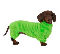 UOSIA Combinaison en Polaire pour Chien Teckel col roulé Tendance Manteau d'hiver Chaud à 4 Pattes, Pyjama Extensible pour Mini teckels