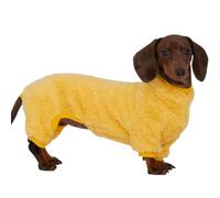 UOSIA Combinaison en Polaire pour Chien Teckel col roulé Tendance Manteau d'hiver Chaud à 4 Pattes, Pyjama Extensible pour Mini teckels