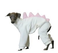 UOSIA Combinaison en Polaire pour Chien Whippet Pyjama Confortable à col roulé avec Motif Dinosaure Manteau d'hiver Chaud pour Chien Italian Greyhound Combinaison intégrale